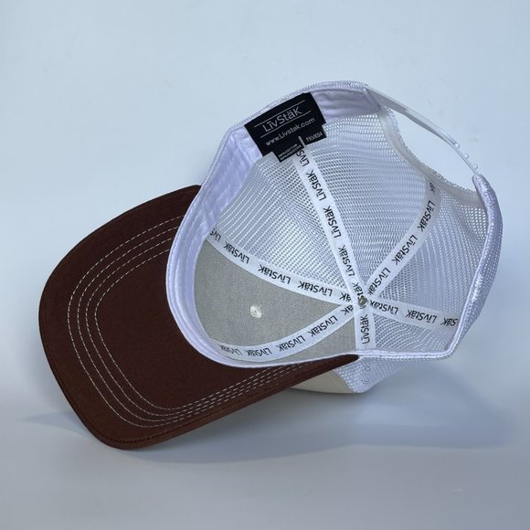 LIVSTAK TRUCKER HAT, BULL DESIGN, ADJUSTABLE SNAPBACK, FASHION CAP, T1LVK04 - Picture 7 of 8